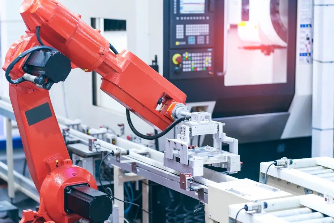 Drag chain cables being used on a production line, designed for continuous motion and high durability in industrial automation applications